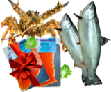 Crayfish, Whole Salmon & Smoked Salmon Gift pack