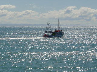 Jeanette steaming out of the Harbour