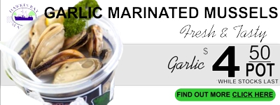 Garlic Marinated Mussels